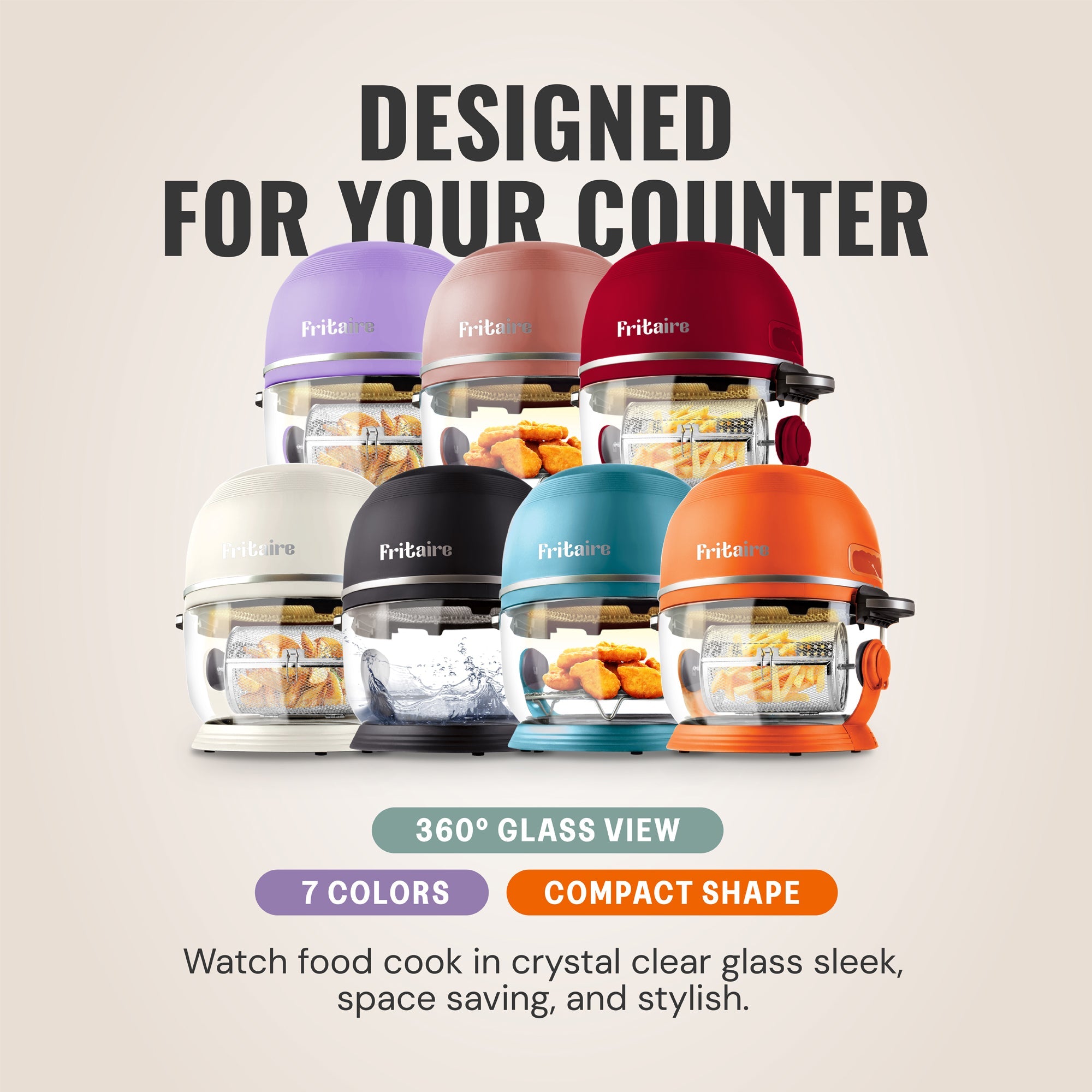 Self-Cleaning Air Fryer™ & Non-Toxic Air Fryer™ - Orange