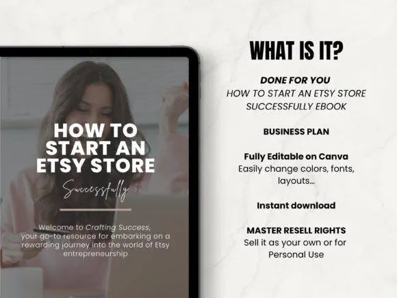 How to Start an Etsy Store Successfully 40 Page eBook