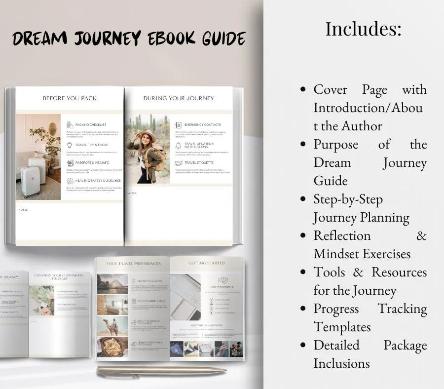 Dream Journey eBook | Self Discovery Guide | Goal Setting Journal | Personal Growth PDF | Digital Download